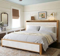 Homkdom Solid Wood King Size Bed Frame by ElevateYourHome%EF%BC%8CEnhanceEver