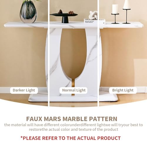 LKTART 55" MDF Console Table for Entryway, Narrow Entryway Table - Image 6
