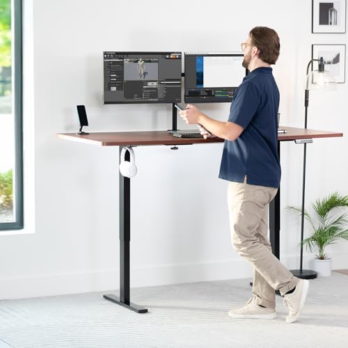 VIVO Dark Walnut 71 x 36 in Table Top, DESK-TOP72-36D - Image 7