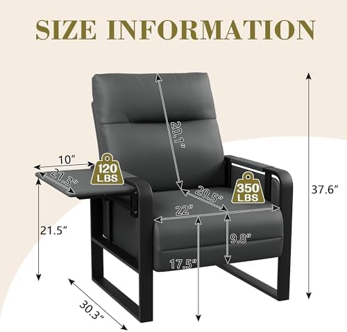 PU Leather Accent Chair, Upholstered Armchair - Image 2