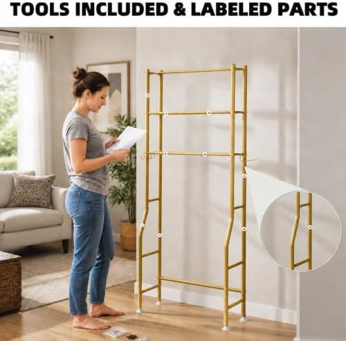 GloTika 3-Tier Over Toilet Storage - Image 7