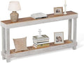 Rustic Farmhouse Console Table by COSHOMER