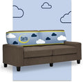 Serta Palisades 78" Track Arm Sofa, Easy Care Polyester, Soft Pillow Back by Serta