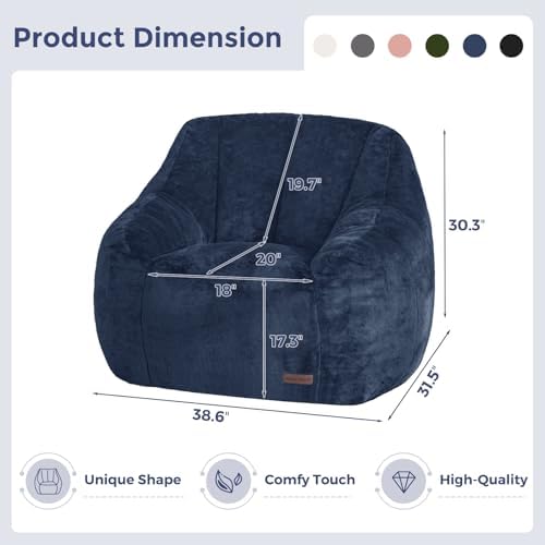 MAXYOYO Bean Bag Chair, Comfy Bean Bag Sofa - Image 2
