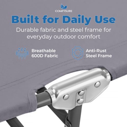 ComfySure Folding Outdoor Lounge Chair - Image 5