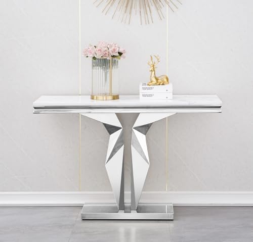 47inch Faux Marble Console Table - Image 3