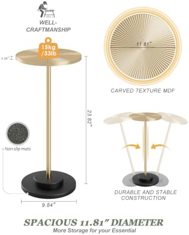 Round Side Table, Small Drink Table - Image 2