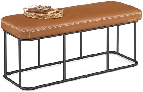 VASAGLE Storage Ottoman Bench for Entryway, PU Leather, Loads 660 lb by VASAGLEbySONGMICSHOME