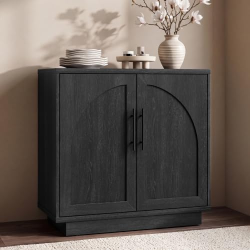 Fatmok Arched Sideboard Buffet Accent Cabinet, 31.5" Credenza - Image 3