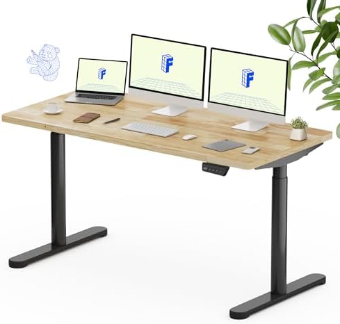FLEXISPOT 63" x 24" Solid Wood Standing Desk by Unknown