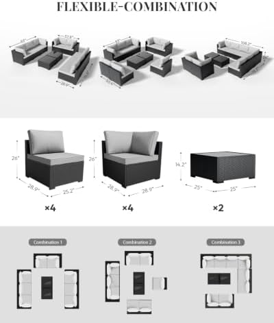 WWR Patio Furniture Set 10 Piece - Image 2