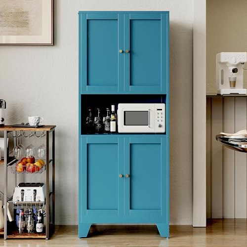 69" Tall Metal Pantry Cabinet - Image 4
