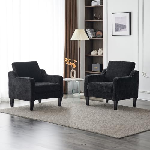VINGLI Accent Chairs Set of 2, Modern Traditional Armchair - Image 2