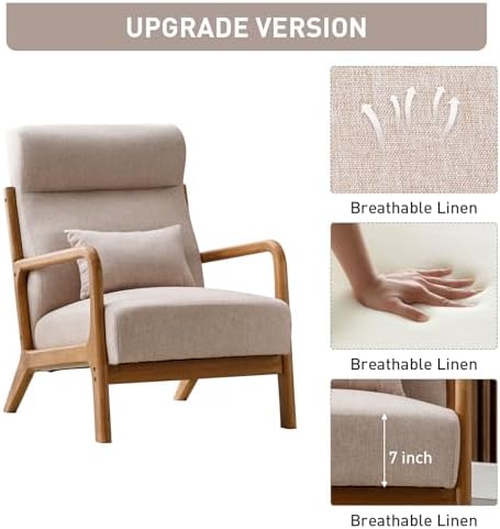 ANJ Mid Century Modern Accent Chair - Image 3