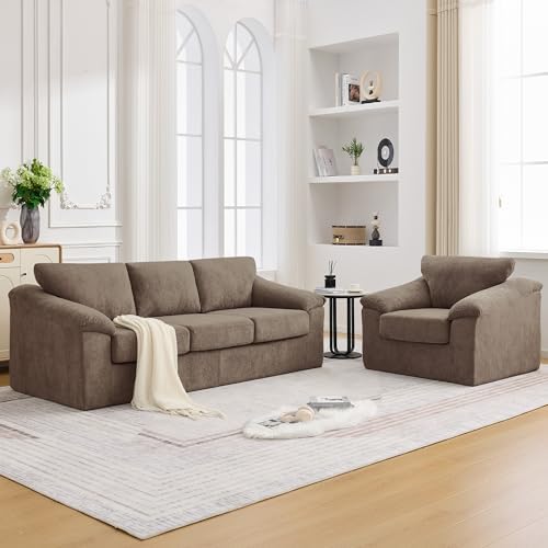 Boneless Couch Sets, Modern 3 Seater Sofa by UMBFUN