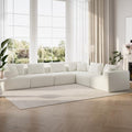 Novilla 141" Modular Sectional Sofa, L Shape Plush Sectional Couch, Modern by Novilla