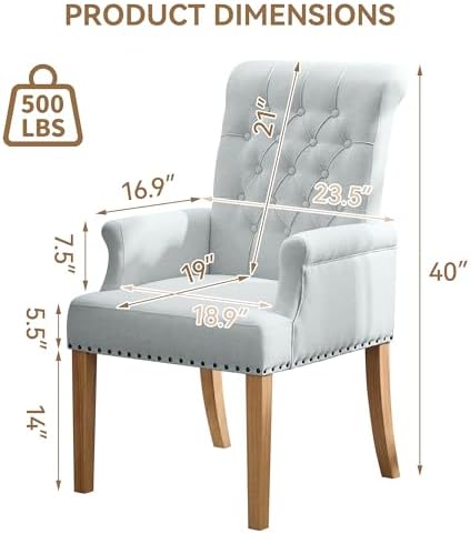 WUTUTUEE Fabric Dining Chair - Image 2