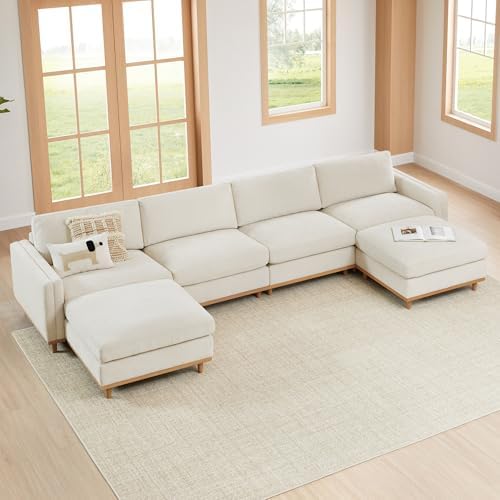 CHITA 153” Super Large Sectional Modular Sofa, Down Filled, 6 Seat by Unknown