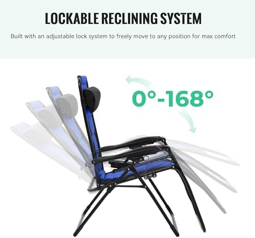JEAREY Zero Gravity Chair, Oversized Padded Recliner - Image 6