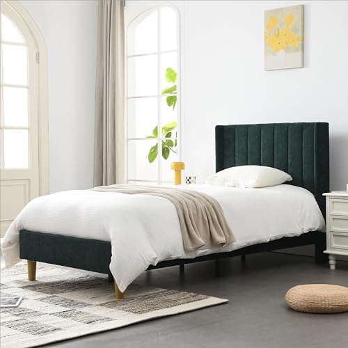 YUHUASHI Twin Bed Frame，Platform Bed by YUHUASHI