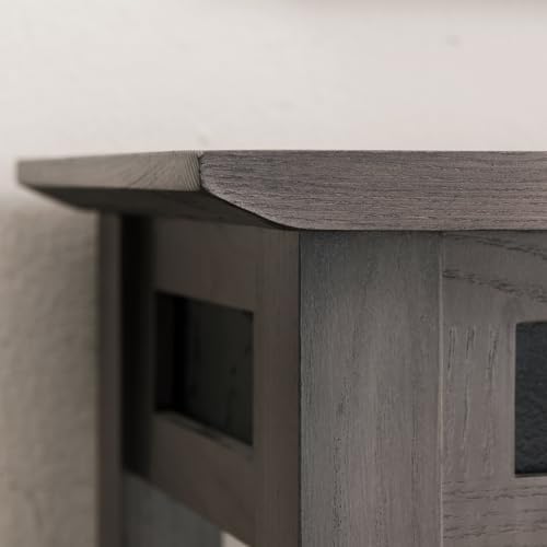Leick Home 10059-GR Rustic Console Hall Console - Image 5