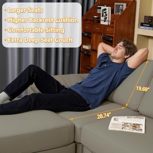 EASE MOOSE Leather Modular Sectional Sofa - Image 6