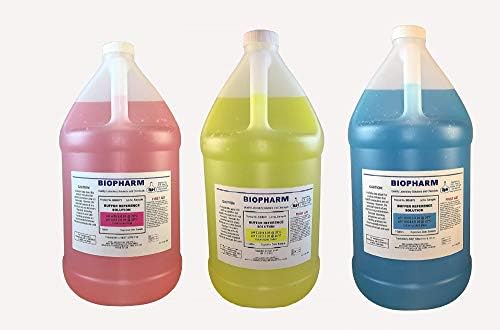 Biopharm pH 4.00, 7.00 & 10.00 Calibration Buffer 3-Pack, 1 Gallon Each by Biopharm