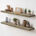 Acovy 40" Unfinished Solid Reclaimed Wood Floating Shelves, Rustic Heavy-Duty by Acovy
