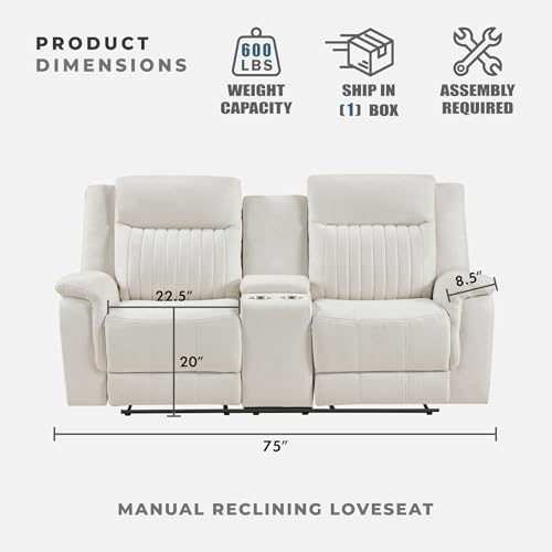 Lexicon 75" W Manual Double Reclining Loveseat - Image 5