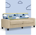 Serta Palisades 78" Track Arm Sofa, Easy Care Polyester, Soft Pillow Back by Serta