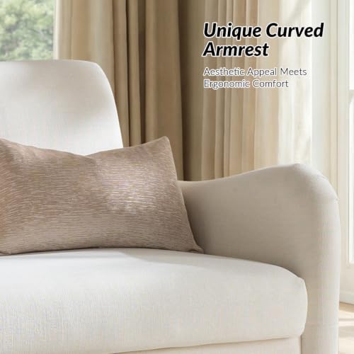 HULALA HOME 50.5" Farmhouse Loveseat Sofa, 2 Seater Sofa - Image 5