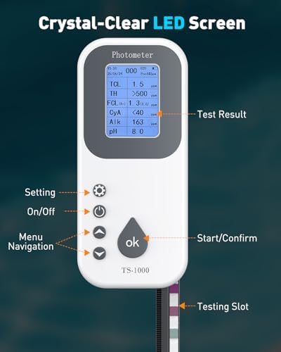 Pawfly 7 in 1 Digital Water Testing Kit, 50 Strips Hot Tub Test Kit - Image 4