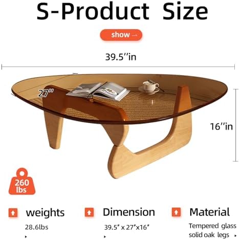 Mid Century Modern Glass Coffee Table, Coffee Table - Image 2