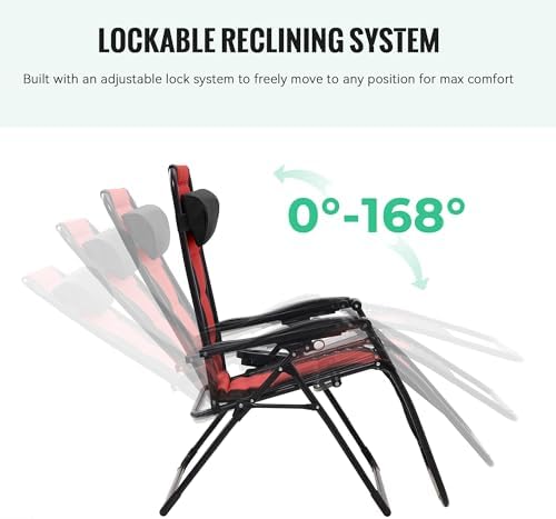 JEAREY Zero Gravity Chair, Oversized Padded Recliner - Image 6