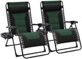 JEAREY Zero Gravity Chairs Set of 2, Oversized Recliners by JEAREYOutdoorsCollection