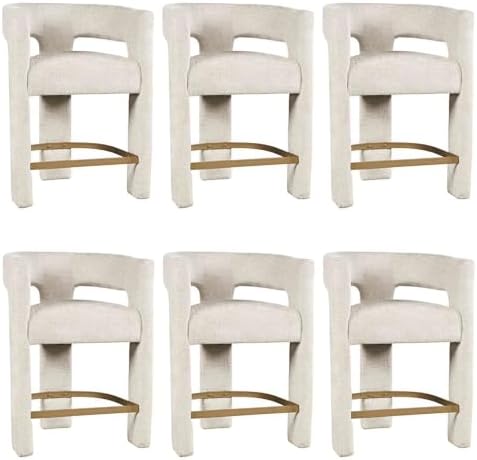 Jofran Gwen Natural Upholstered Counter Stool by Jofran+Inc.