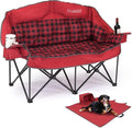 Padded Double Camping Chair Loveseat Oversized Camping Couch by Pcuauld