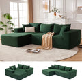 Mangodan 110” Boneless Couch, Cloud Sectional Sofa by Mangodan