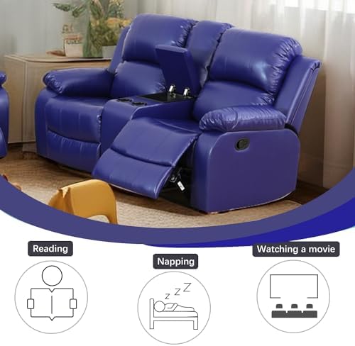 A Ainehome Living Room Furniture Set Leather Recliner Sofa Set Loveseat Chair - Image 6