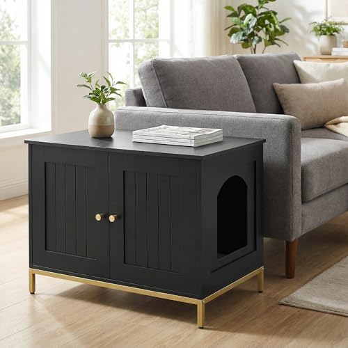 Homhedy 28.3" L Cat Litter Box Enclosure - Image 6