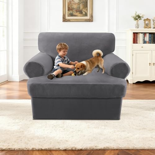 2 Pieces T Cushion Chair Covers - Image 3