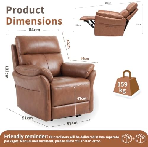 AIRSKY Genuine Leather Recliner Chair - Image 2