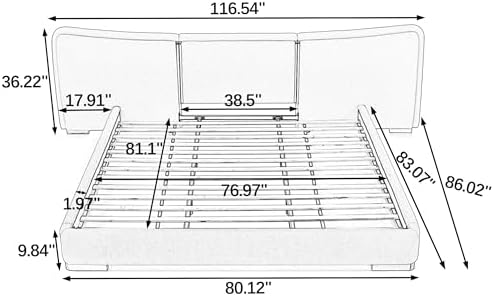 King Size Upholstered Bed Frame - Image 2