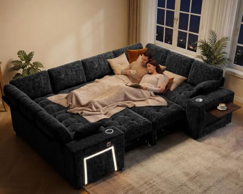 Vipbear 111" Modular Sectional Sleeper Sofa - Image 5