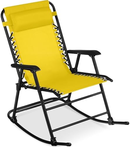 Best Choice Products Outdoor Patio Rocking Chair, Sunflower Yellow by BestChoiceProducts