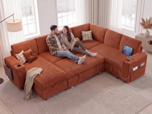 WEUP 111" Modular Sectional Sleeper Sofa - Image 5