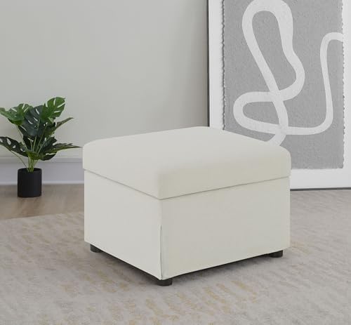 Coaster Winter Living Room Upholstered Storage Ottoman - Image 2