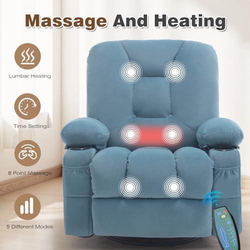 Rocker Recliner Chairs with Massage and Heat - Image 6