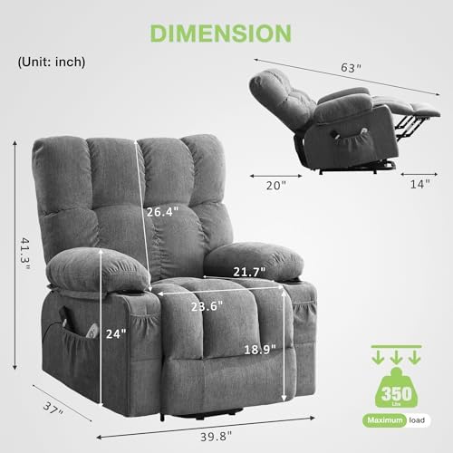 BOSMILLER Power Lift Recliner Chair - Image 2