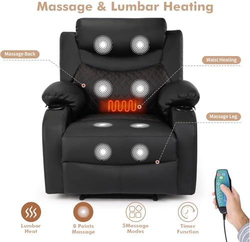 Oversize Manual Recliner Chair Lounge Sofa - Image 4